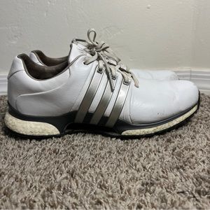 Adidas Tour 360 XT Boost Golf Shoes White Silver BB7921 Men's size US 9.5
